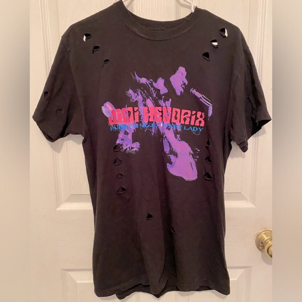 Jimi Hendrix Authentic Ripped T-Shirt